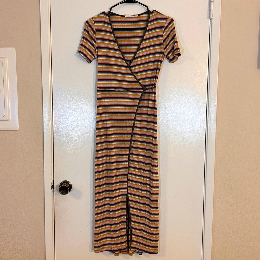Wrap midi dress XS multicolor